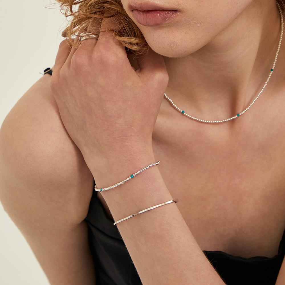 Lunne Silver 925 Breeze Turquoise Point Bracelet #Lsb24