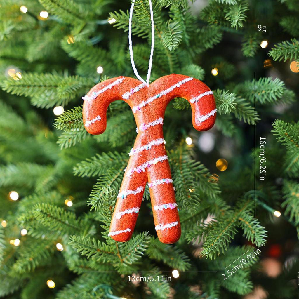 Christmas Tree Hanging Ornament Sweet Traditional Cute Christmas Decoration for New Year Birthday Themed Party Wall Home