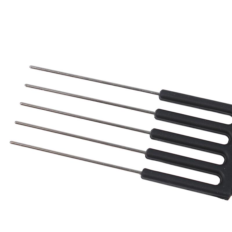 1×Barber Salon Double Sided Tooth Hair Comb Steel Needle Tail Comb Hairdressing