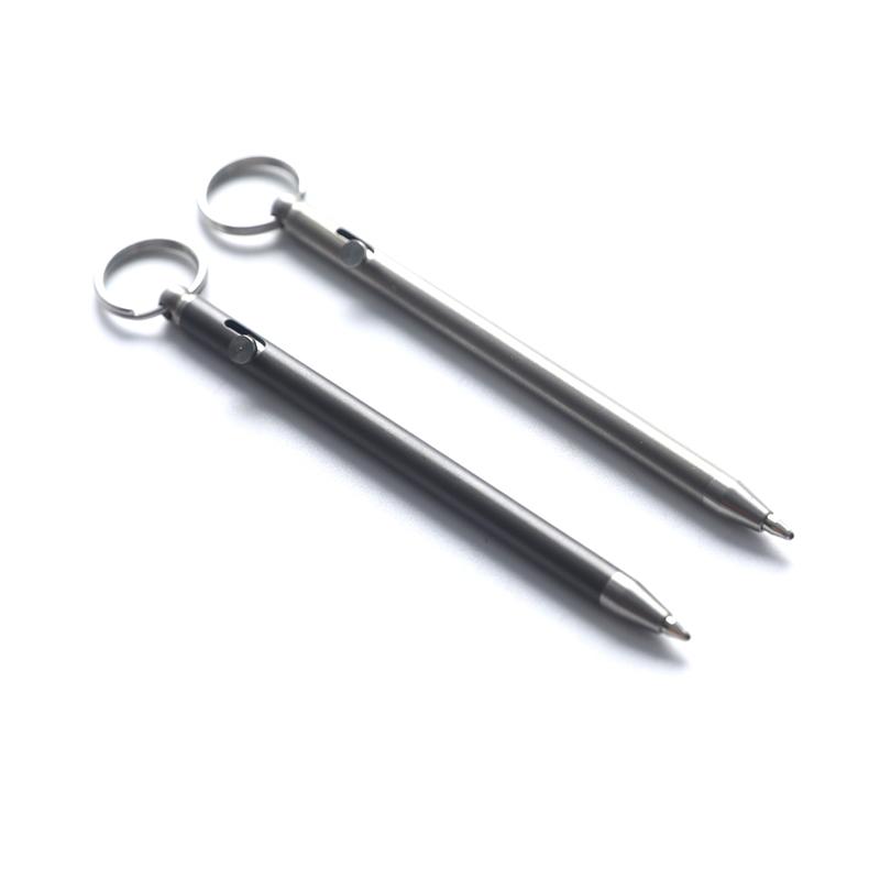 Portable Mini Titanium Pen Gadget Keychain Outdoor Practical Environmental Pen