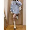 Original Quality Milky Fufu Cable Knit Sweater - Loose, Thick, and Stylish Inner Wear