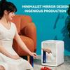 8L Large Capacity Beauty Mask Skin Care Cosmetics Mini Fridge Cosmetic Refrigerator Mirror Car Household Mini Refrigerator