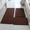 1.5CM Thick Carpet For Bathroom Soft Coral Fleece Absorbent Anti-slip Silica Foot Mat Living Room Bedroom Floor Mat 3 Piece/set