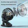 Small Charging Air Circulating Fan with LED Light Portable Desktop Clip Fan for Desk Bedside Table Use Enduring