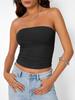 2026 Spring/Summer Off-the-Shoulder Women's Solid Color Tube Top