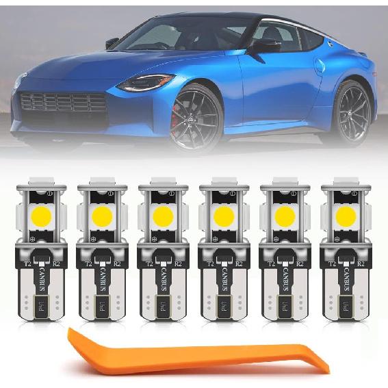 6pcs Interior LED Lights Bulb Kit for Nissan Z / 400Z 2023- Map Trunk Cargo Area Lights Super Bright 6000K White LED Interior Lighting LED Interior