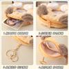 Kawaii Fluffy Card Holder, Adorable Plush Coin Purse for K-Pop Photocards School ID Badge Holder & Polaride Photo Backpack Charm