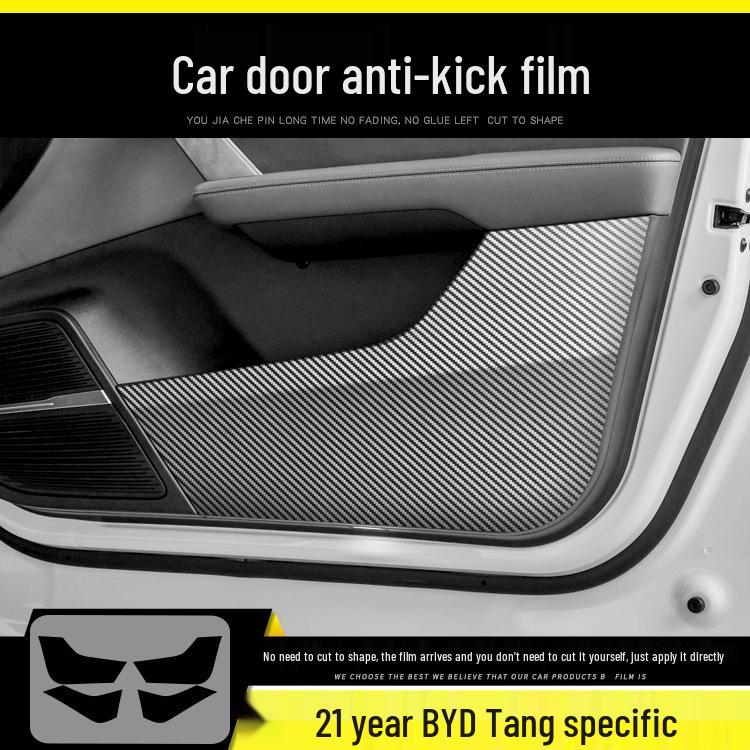 BYD Tang 21-24 Carbon Fiber Interior Anti-Kick Stickers