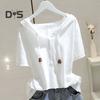 Women Hoodie Short Sleeves Hooded Drawstring Solid Color Loose Soft Casual Pullover Breathable Ladt Summer Top
