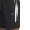 Adidas Mid-Rise Striped Straight-Leg Sports Shorts Men Bottoms Black IL1614