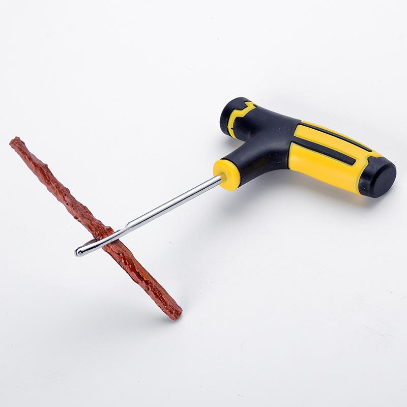 Outdoor Tire Repair Kit Emergency Self- Tire Leak Repair Tool Vulcanized Rubber Strip Puncture Fill Field Tyre Repair Set