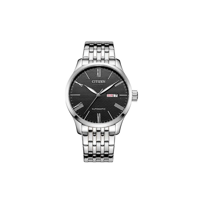 

CITIZEN Fashion Leisure Business Mechanical Movement Steel Strap Men s Watch Black Dial NH8350-59E-gj чёрный