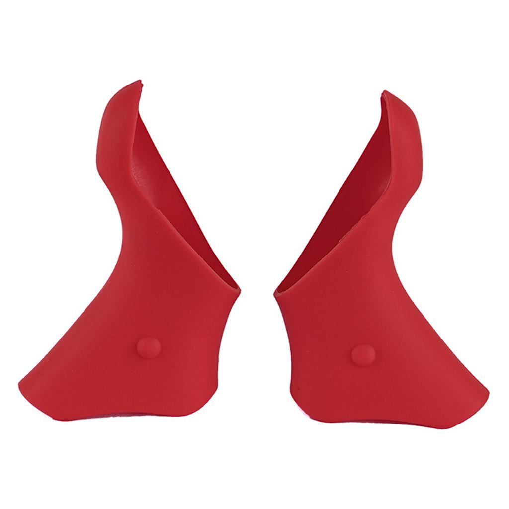 Bicycle Brake Shift Lever Covers Red/Black Color Brake Shift Lever Hoods Suitable for ST-5600/5601