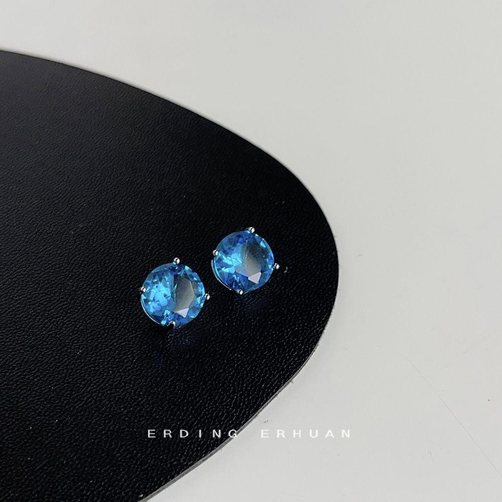 Heavy Industry Zircon Collection Wind Needle Plated Earrings New Earrings Earrings