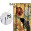 2 buc Perdea Imprimată cu Model Auspicios Koi pentru Decor Acasă - Tratament pentru Fereastră cu Buzunar pentru Bară pentru Dormitor, Birou, Bucătărie