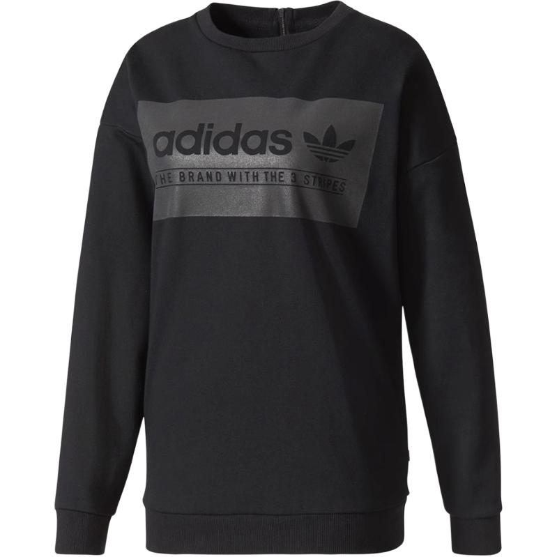 

Adidas Originals Fashion Versatile Sports Casual Round Neck Sweatshirt Women Sweatshirt Black BS0738 XL