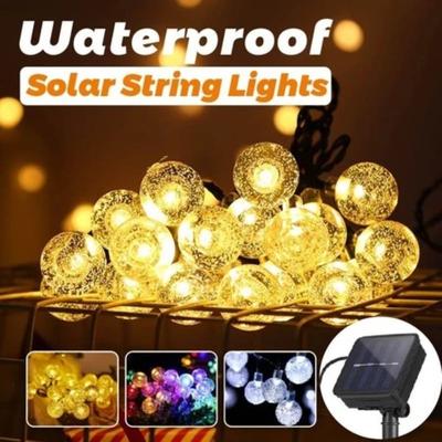 Solar Bubble Balls Lampe Lichterkette Outdoor Wassertropfen Outdoor Wasserdicht Orb Weihnachtsbeleuchtung Terrasse Urlaub Party