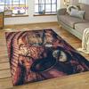 Ancient Nautical Chart World Map Compass Rug Carpet for Living Room Bedroom Decor,Floor Mat Non-slip Decoration for Sofa Doormat