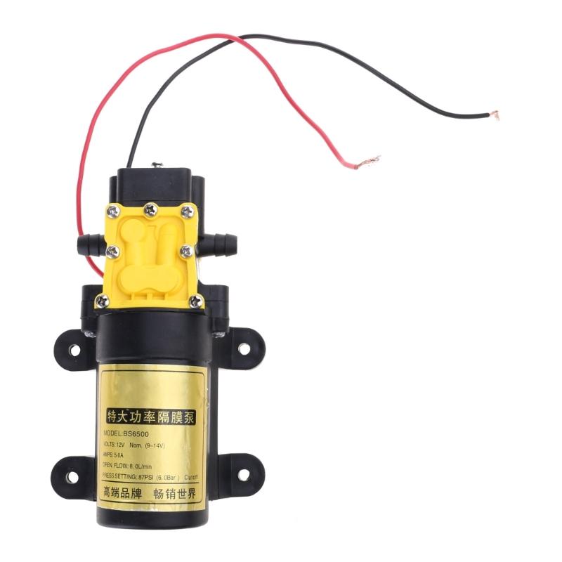 8L/min Diaphragm Pump Electric for Fresh Water Pressure Pump Self-priming Water giallo