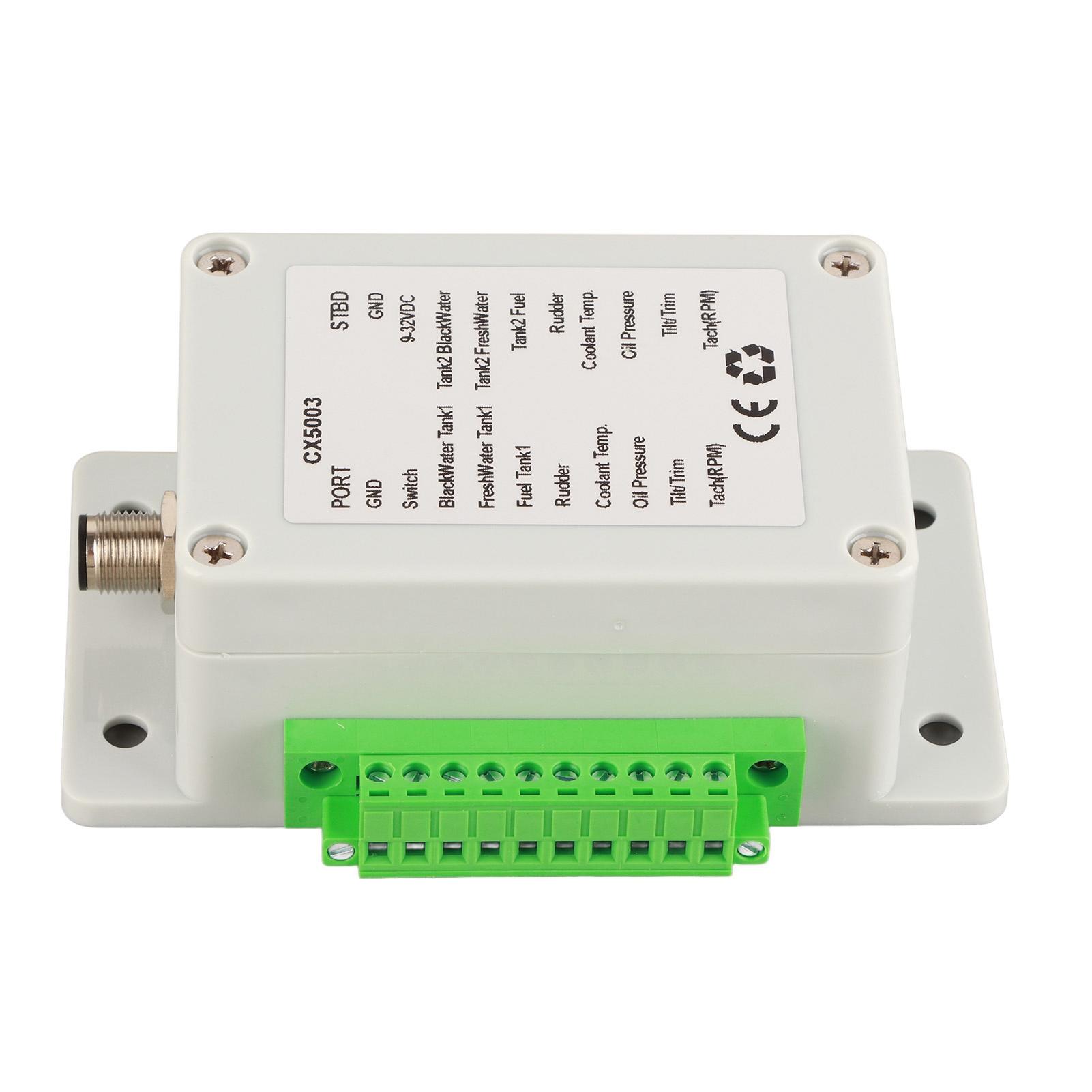 

9‑32V DC Converter Box Convert Sensor Singal to NMEA2000 IP67 Waterproof for Boat Yacht