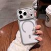 Compatible with iPhone 17 Pro Max: Ya Dun Acrylic Magnetic Transparent B-ring Lens Protection Case.