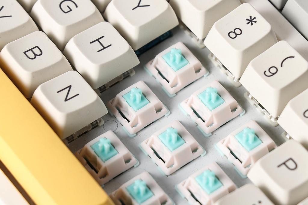 EPOMAKER Jade Blossom Keyboard Switch LY Stem Full POM Housing for Gaming Keyboard Linear 5 Pin Switch 30pcs Jade Blossom Pre-lubricated (Linear,