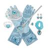 Bethany Home Princess Accessories Kids' Costume Set, 9-Piece Set, DIY Crafts for Princess Transformation, Sparkling Ice Blue Heart Tiara, Magic Wand,