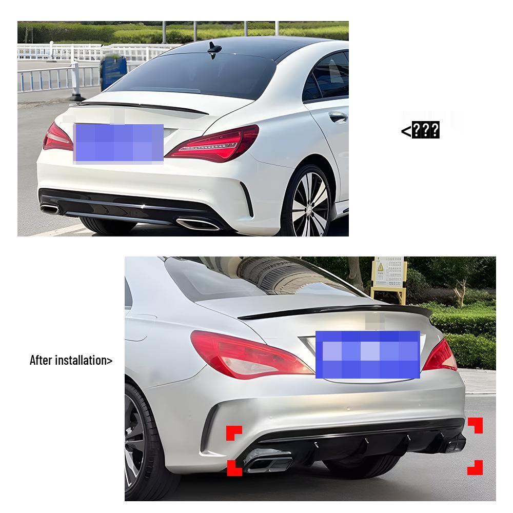 Mercedes-Benz CLA-Class W117 (2013-2018) Rear Diffuser with Tailpipes for CLA45