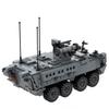 Kampffahrzeug LAV-25 Stryker Bradley US-Armee Deutscher Boxer Achträdrige Träger Gepanzertes Militärisches Baustein-Spielzeug