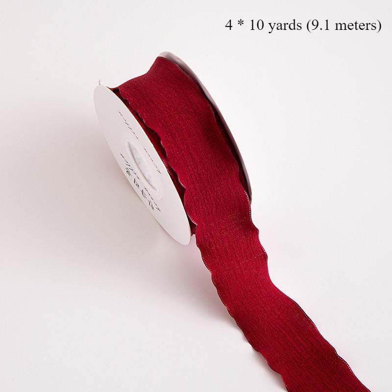 10Yards/Roll Chiffon Silk Ribbon Organza Satin For DIY Craft Gift Wrapping Decoration Wedding Bouquets Wreath Sewing Supplies