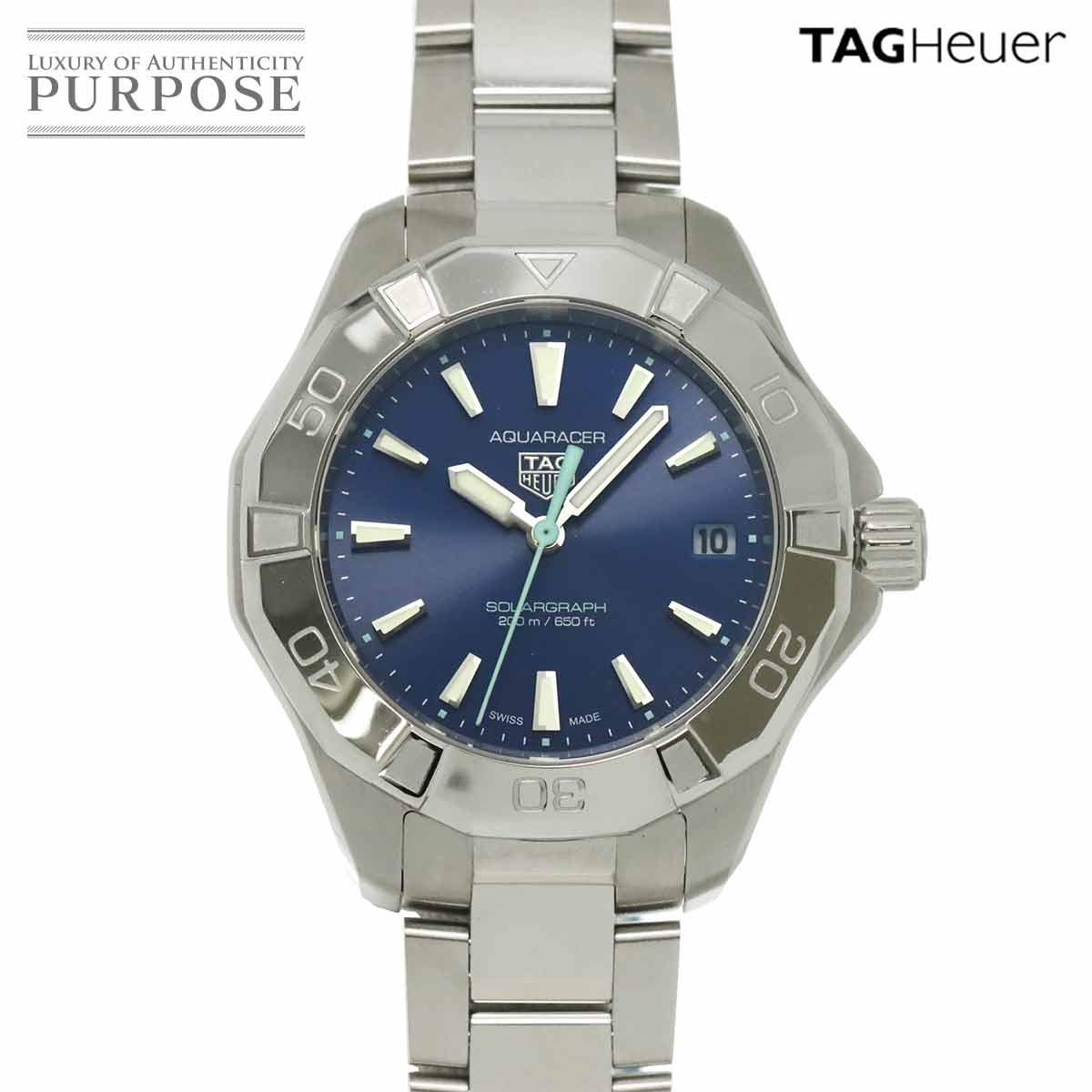 

TAG Heuer Aquaracer Professional 200 Solar Graph WBP1311 Дитячий годинник Дата Синій Сонячний Кварцовий Годинник Aqua racer [Вживаний]