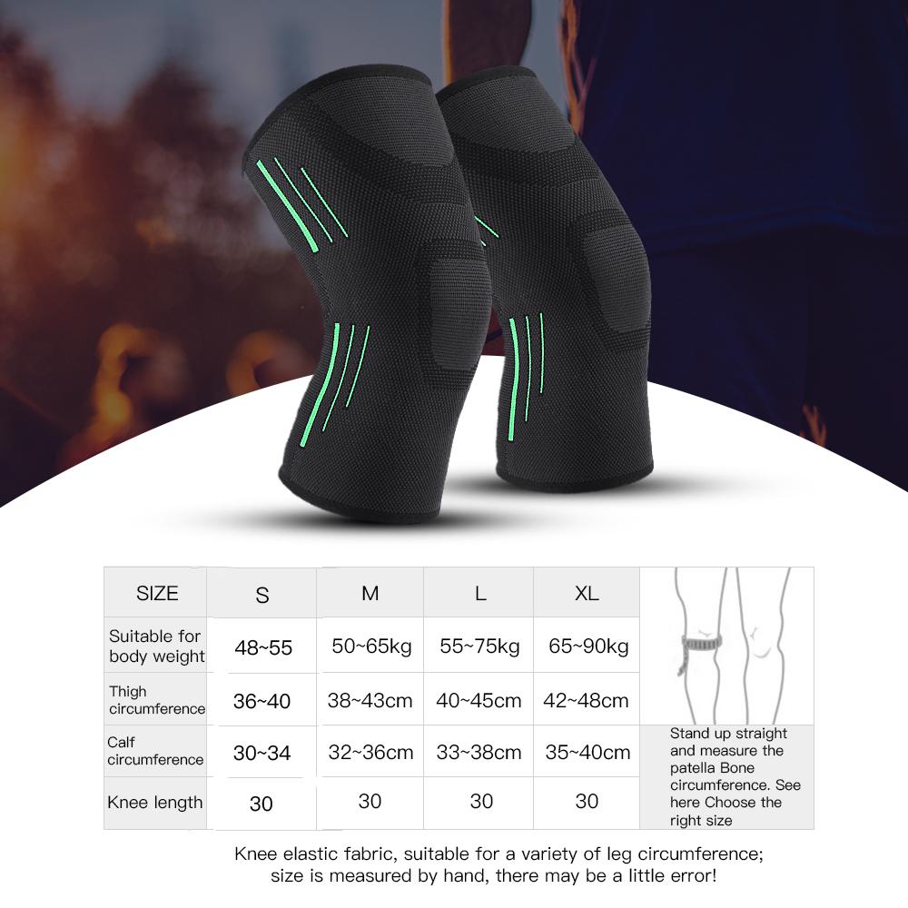Bandage Running Cycling Knee Support Braces Compression Elastic Nylon Polyester Kneepad Sleeves For Basketball Volleyball