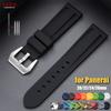 20/22/24/26mm Naht Sport Silikon Uhrenarmbänder Weiches Bequemes Gummi Uhrenarmband für Panerai Grau Schwarz Braun Zubehör