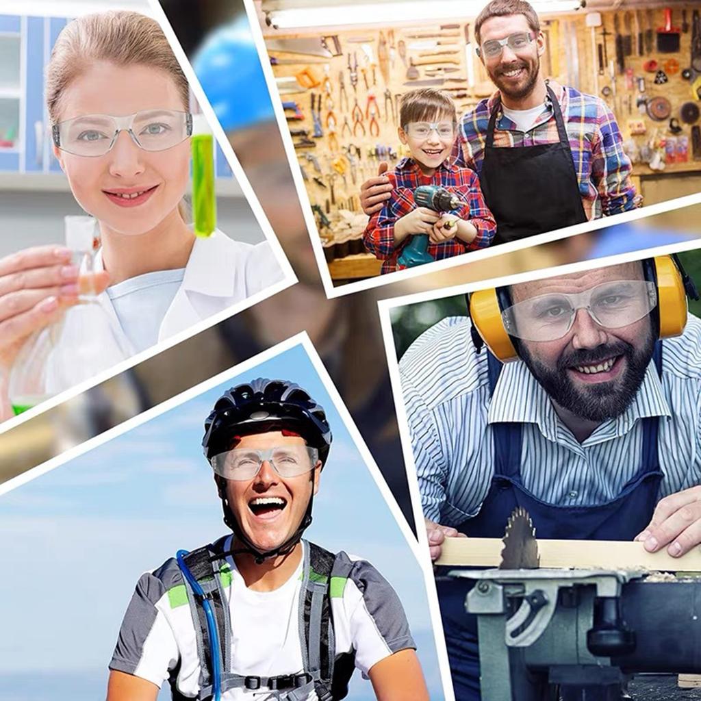 10pcs Childrens Protective Glasses Light Weight Scratch Resistant Eyewear Kids Windproof Safety Glasses Goggles