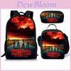 Stranger Things 3 Backpack Pencil Case Set For Daily Use With Nylon Material