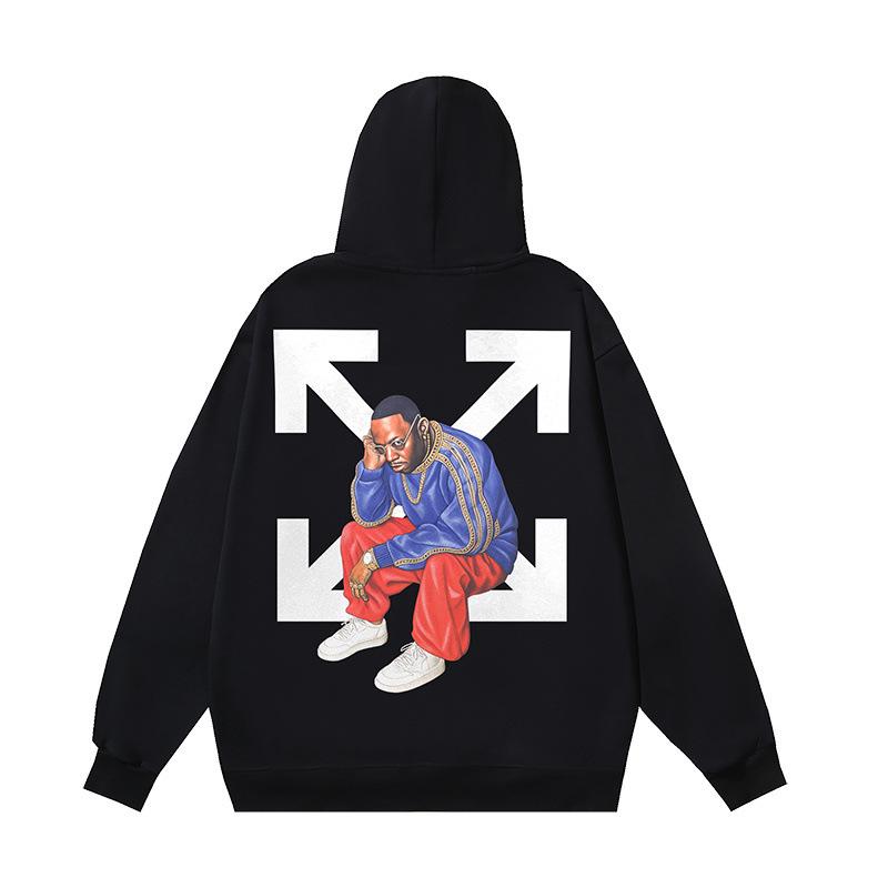 2025 Höst/Vinter Unisex Oregelbundet Bokstavs- och Pilmönster Rundhalsad Pullover Sweatshirt