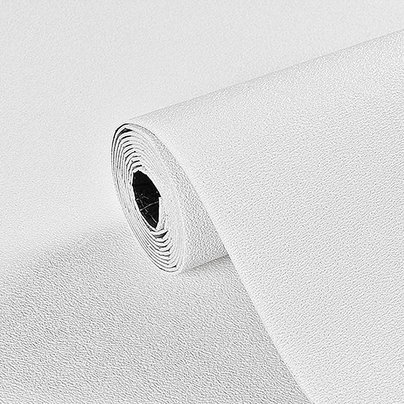 

Waterproof Self-Adhesive Burlap Texture Foam Wallpaper Roll with Aluminum Bottom and Diatom Mud - White Wall Sticker 10m x 50cm
