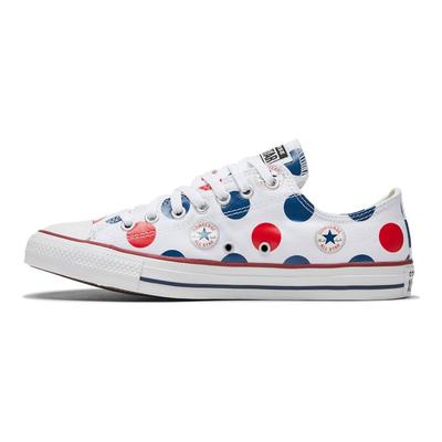 All Star Pohodlné nízké espadrilky Unisex s puntíky Bílé