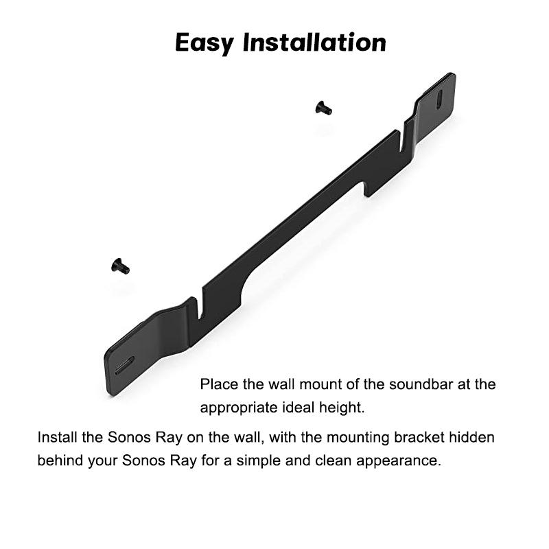 Soundbar Wall Mount Bracket Floating Style Mounting Bracket Accessories For Sonos Ray Soundbar Mount Wall Under Tv