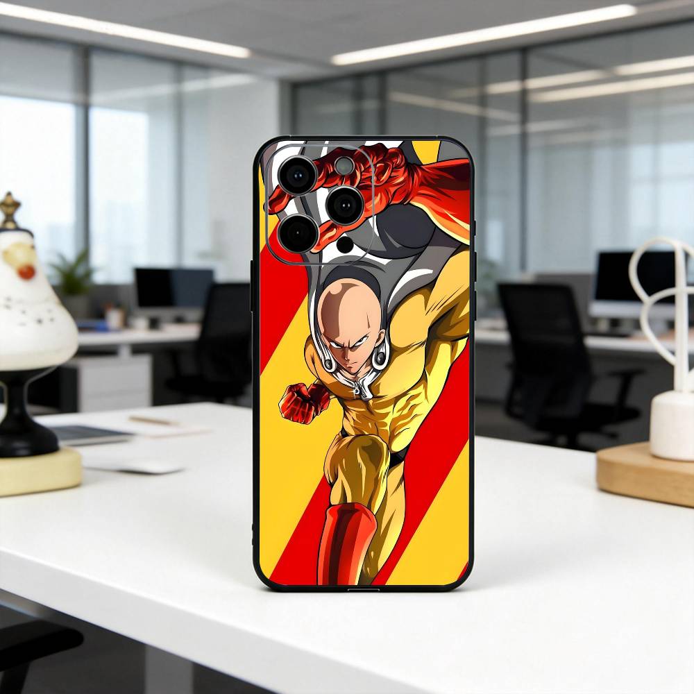 Cool power O-One P-Punchs Man-opm Phone Case Silicone Soft For IPhone 17 16 15 14 13 12 11 X XR Plus Pro Max Plus