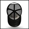 Plain Mesh Cap Hat Running Outdoor Women Men CA719 [White Fang] (Black)