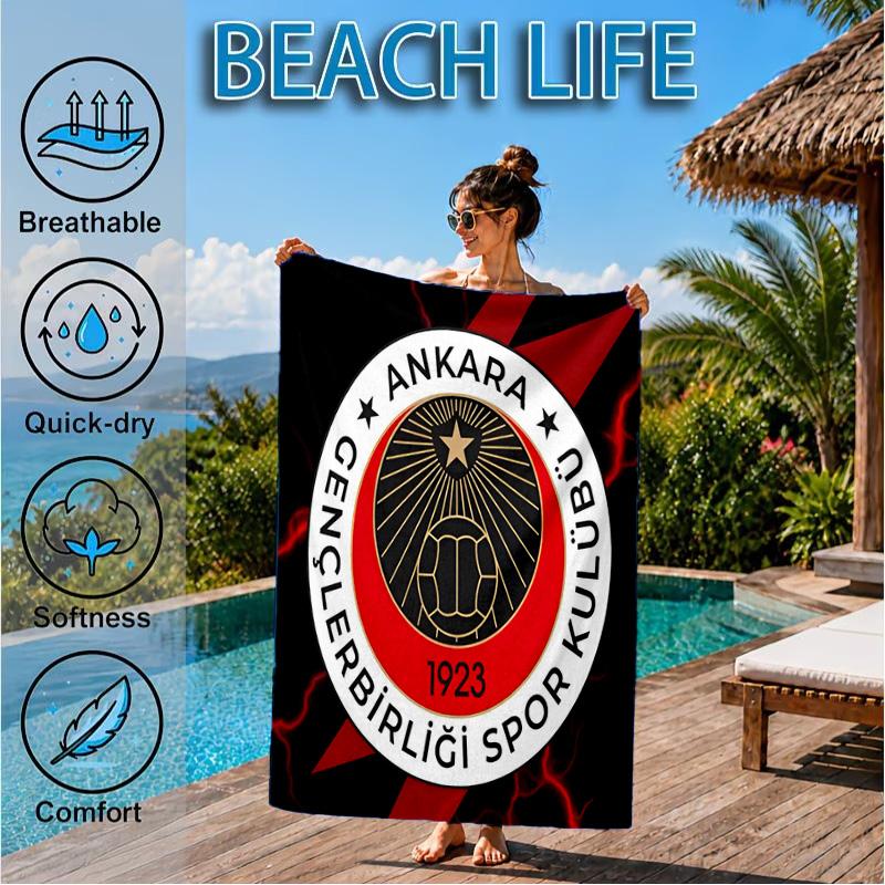 Genkelbigli Club Sports Beach Towel, Quick-drying, Easy To Care For, Suitable for Both Fitness and Beach Vacations,Sports Essential