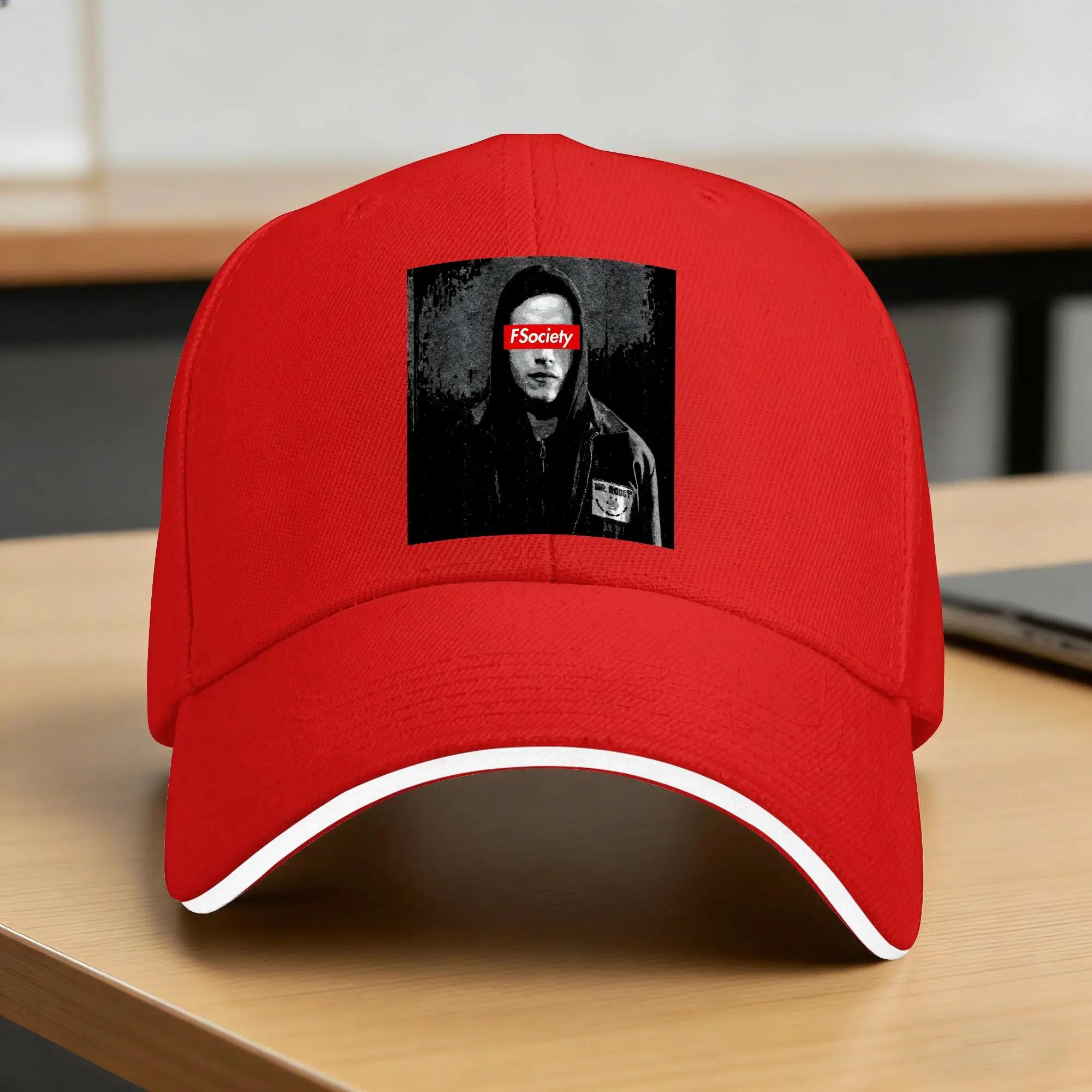 Spring Mr Robot Fsociety Elliot Baseball Cap Fsociety Kpop Rock Yk Cool Print Sun Trucker Hat Women Unisex Hot Sale Baseball Caps One Size