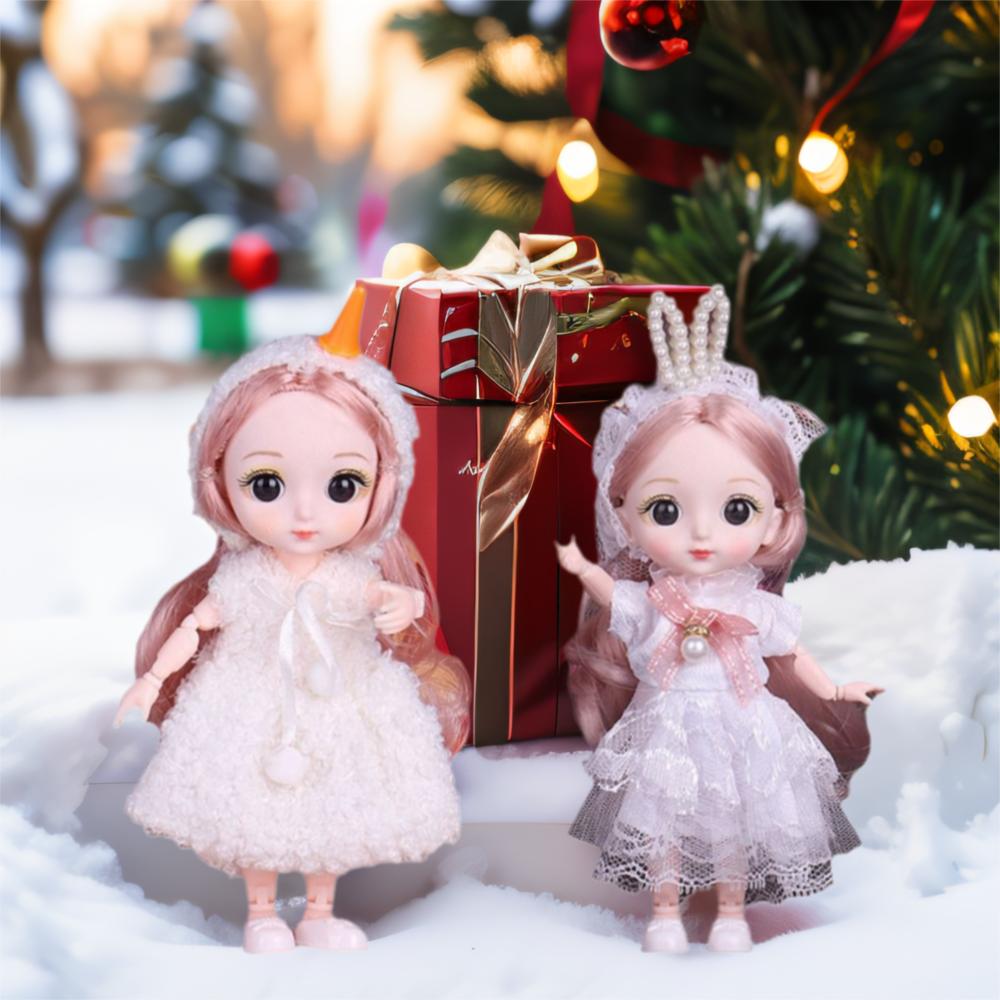 With Clothes Cute BJD Doll with Clothes 13 Movable Joints Movable Joints Mini Girl Doll  Kids Toys