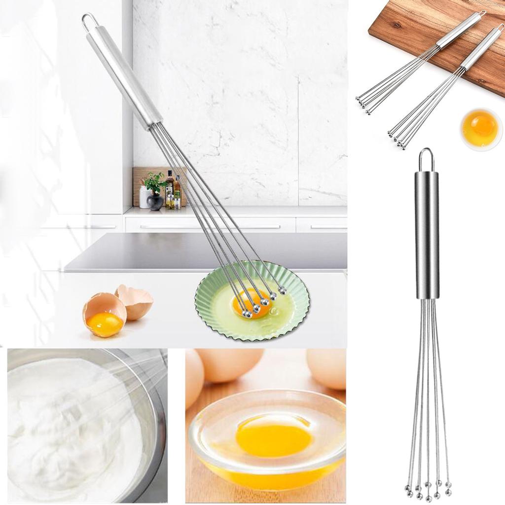 Eggs Whisk Eggs Beater Ball Mixer Hand Mixer Cooking  Sainless Steel 10/12 Inch