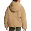 Under Armour Mission Hooded Warm Solid Long Sleeve Fleece Jacket Women Jackets Camel-Brown 1385859-263