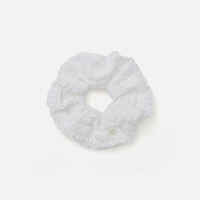 Your name Here Lace Frill Scrunchie Y5A013