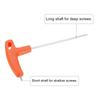 uxcell Hex Key 3mm Inner Hex Spanner Repair Tool for Automotive and Home Orange T-Handle Wrench, Metric, CR-V T-Key Wrench, Maintenance,