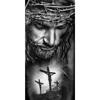 Full Embroidery Cotton Thread 11CT Printed Jesus Cross Stitch Kit Art40x80cm