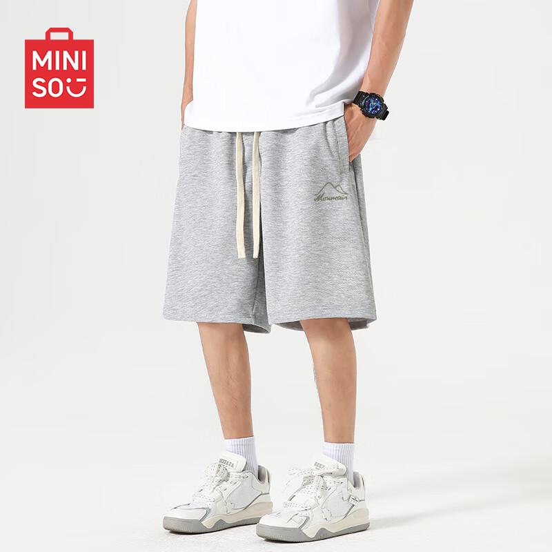 MINISO Men's Heavyweight Straight Mid-Length Shorts